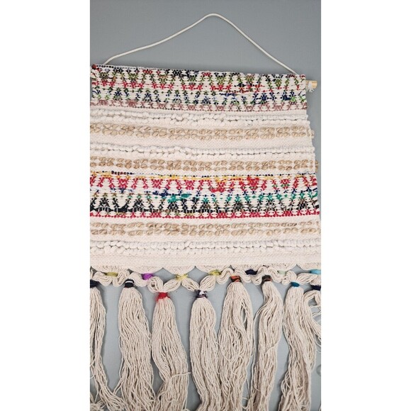 Boho Rainbow Macramé Colorful Wall Hanging Tapestry Art - Picture 7 of 15